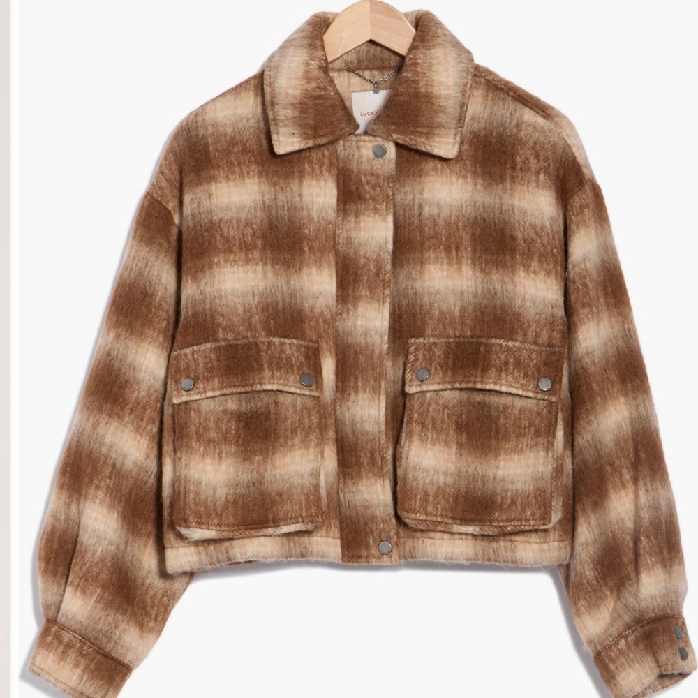 Lucky Brand Plaid Women's Jacket size Small